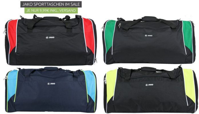 Jako, adidas und Nike   Sporttaschen Sale ab 9,99€