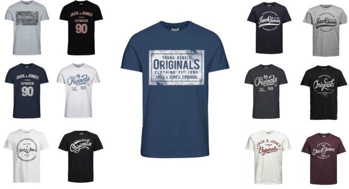 Jack & Jones Herren T Shirts div. Modelle für je 10,99€ inkl. VSK