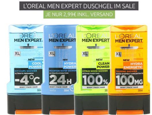 LOréal Men Expert Duschgel 300ml für 0,99€