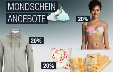 20% Rabatt auf Taschen, Markenwäsche, Champagner uvm.   Galeria Kaufhof Mondschein Angebote