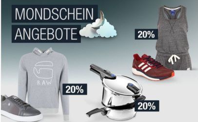 20% Rabatt auf G Star RAW, REPLAY, SCOTCH & SODA uvm.   Galeria Kaufhof Mondschein Angebote