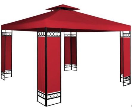 Pavillon Lorca 3x3m mit Dachhaube und Metallgestell für 84,95€