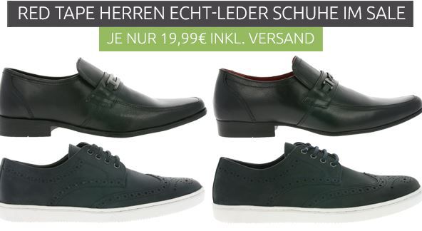 Red Tape Herren Schuhe: Sneaker, Slipper, Schnürschuhe für je 19,99€