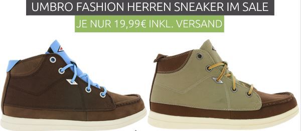 Umbro Herren Sneaker für je 19,99€