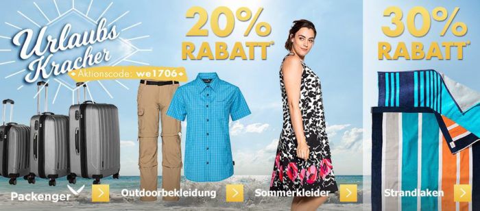 Karstadt Kracher mit z.B. 20% Rabatt auf Duftsets & Düfte, Outdoorbekleidung, Packenger Koffer ...