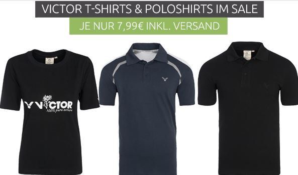 VICTOR Team Polos Shirts   Restgrößen statt 27,99€ für nur 7,99€