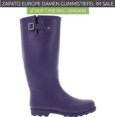 ZAPATO EUROPE Buckle Damen Gummistiefel statt 20€ für nur 4,99€