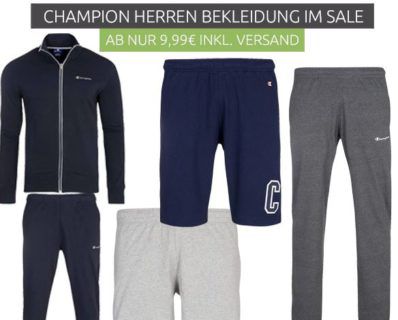 CHAMPION Sale: Herren Shirts, Polos, Sneaker & Co.   z.B. Champion Benz Poloshirt für 9,99€