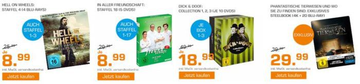 Saturn Weekend Sale: u.a. Dick & Doof Collection für 18,99€   3 Blu rays für 18€