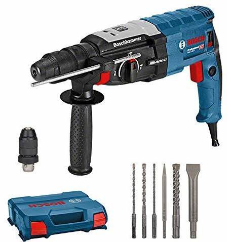 Bosch GBH 2 28 DFV Bohrhammer mit SDS Plus inkl. 6tlg. Bohr Meißel Set in L Case für 198,89€ (statt 244€)