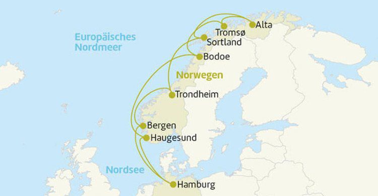 14 ÜN auf der AIDAcara von Hamburg entlang der norweg. Küste inkl. aller AIDA Leistungen ab 1390€ p.P.