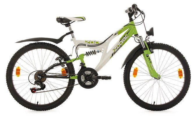 Kinderfahrrad Mountainbike Fully Zodiac   24, 18 Gänge für 158,80€ (statt 185€)