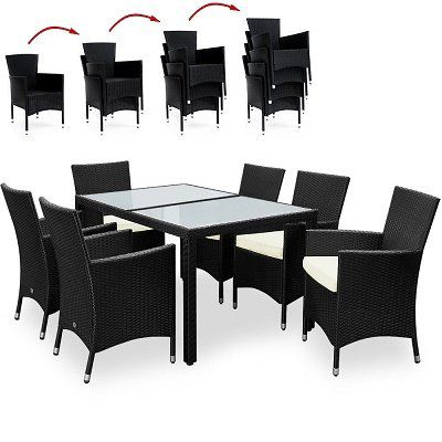 13 teilige Polyrattan Sitzgruppe für 271,96€ (statt 360€)