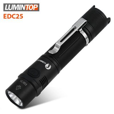 LUMINTOP EDC25   LED Taschenlampe mit 34h Betriebszeit & 6 Modi für ~17,42€ (statt 60€)