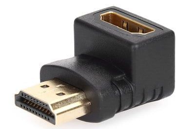 Gewinkelter HDMI Male to Female Adapter für 0,08€