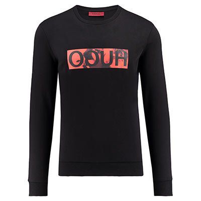 HUGO Boss Herren Sweatshirt Dicagos in schwarz für 71,96€ (statt 90€)