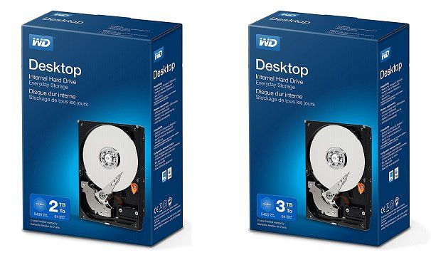 WD Blue mit 2TB für 62€ oder mit 3TB für 81€