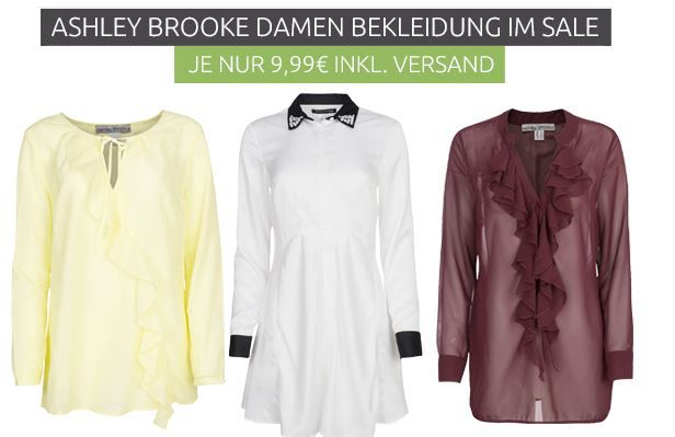 Ashley Brooke Damen Blusen für je nur 9,99€