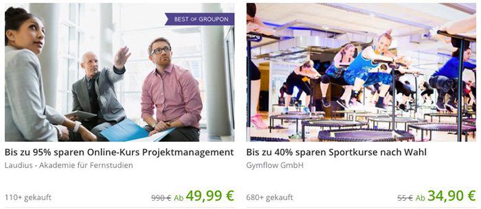 10€ Groupon Neukunden Gutschein ab 30€