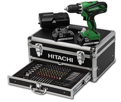 Hitachi DS18DJL 18V Akku Bohrschrauber + 2 x 1,5Ah + Koffer + 54 tlg. Zubehör nur 120,69€ (statt 149€)