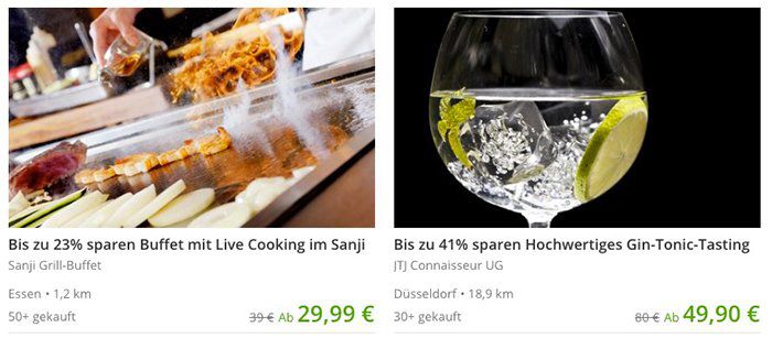 15% auf Essen & Trinken Angebote bei Groupon