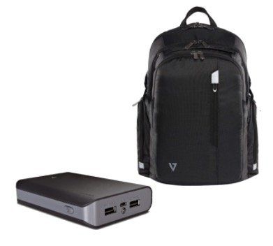 V7 Elite Rucksack 15,6 Zoll + V7 Powerbank mit 10.000mAh für 22,98€ (statt 50€)