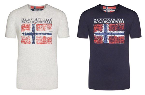 Napapijri Sherwood T Shirt im Used Look für 30,95€ (statt 39€)