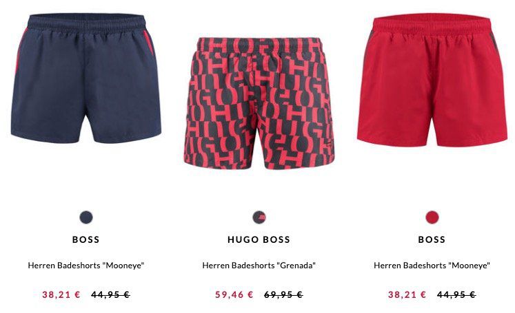 15% Rabatt auf Bade  & Strandmode bei engelhorn + 5€ Gutschein   z.B. Boss Mooneye Badeshorts 38€ (statt 45€)