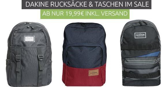 Dakine Taschen und Rucksäcke ab 19,99€   z.B. Dakine Point Wet/Dry 29L Multifunktions Rucksack nur 24,99€ (statt 50€)
