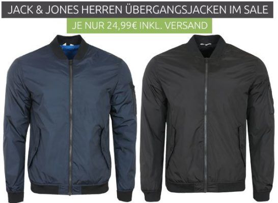 JACK & JONES Justin Noos Herren Übergangs Jacke statt 43€ für je 24,99€