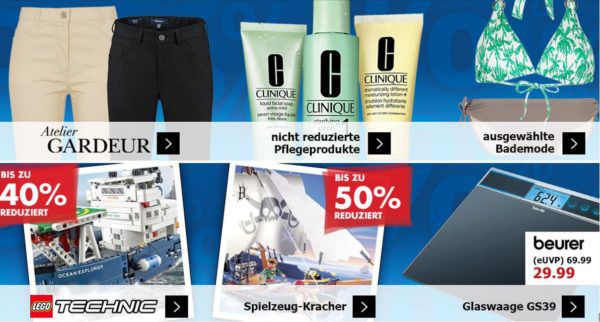 Karstadt Kracher mit z.B. 20% extra Rabatt auf Sportfashion im Sale   bis zu 40% Rabatt auf LEGO Technic und mehr...