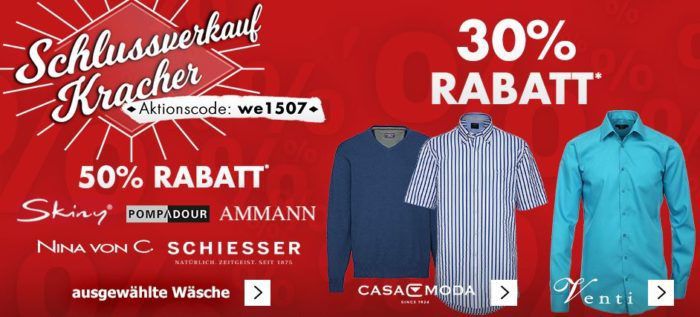 Karstadt Kracher mit z.B. 30% Rabatt auf ausgewählte Herren Hemden und Reisegepäck...