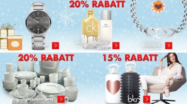 Karstadt Kracher mit z.B. 20% Rabatt auf Uhren, 50% auf ausgewählte Spielzeuge und mehr