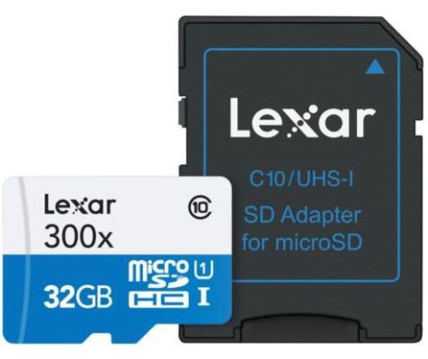 Lexar 32GB microSDHC High Speed Flash Speicherkarte mit SD Adapter für 11€