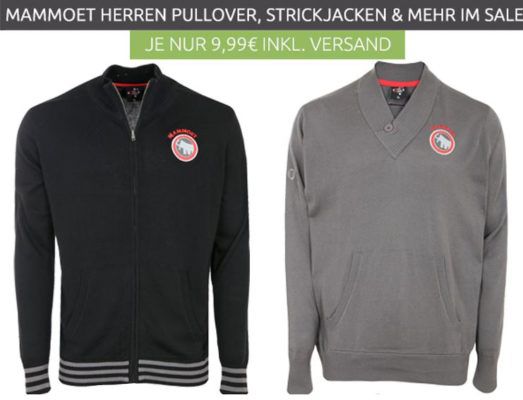 MAMMOET Herren Pullover, Strickjacken im Restgrößen Sale für nur 9,99€