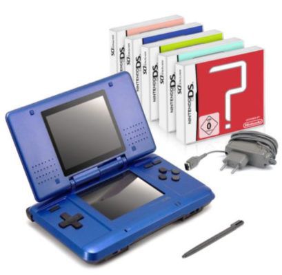 Nintendo DS Lite Handheld Konsole + 5 gratis Spiele für 39,99€