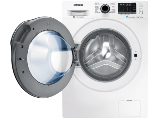 SAMSUNG WD72J5400AW/EG Waschtrockner   7 kg Waschen / 5 kg Trocknen für 599€ (statt 663€)