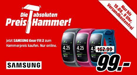 Samsung Gear Fit 2 Fitness-Tracker für je 99€ (statt 135€) Samsung Gear Fit 2 Fitness Tracker für je 99€ (statt 135€)