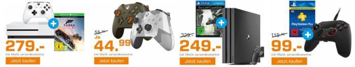 Saturn Weekend Sale: u.a.  Xbox One S 500 GB + 2. Controller inkl. 7 Spiele für 279€   5 Blu rays für 25€