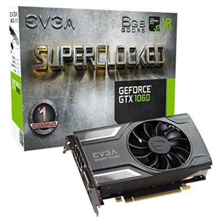 EVGA GeForce GTX 1060 SC Gaming Grafikkarte mit 6GB für 263,13€ (statt 299€)