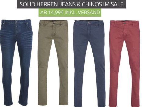 Solid Herren Jeans & Chinos im Sale ab 14,99€