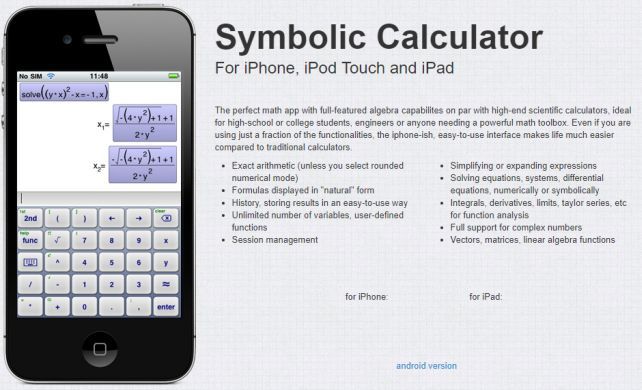 Symbolic Calculator (iOS) gratis   statt 3,49€