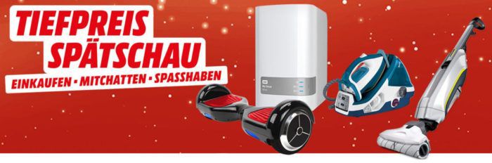 Media Markt Tiefpreisspätschau: günstige Haushaltsgeräte und z.B. WD My Cloud Mirror Gen 2 mit 4 TB für 219€