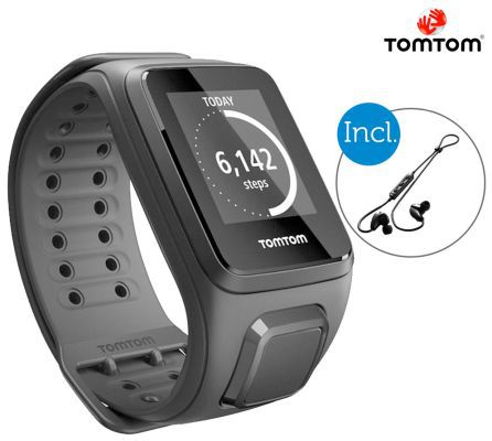 TomTom Spark Spark Cardio + Music   Aktivitätstracker + Bluetooth Kopfhörer für 125,90€