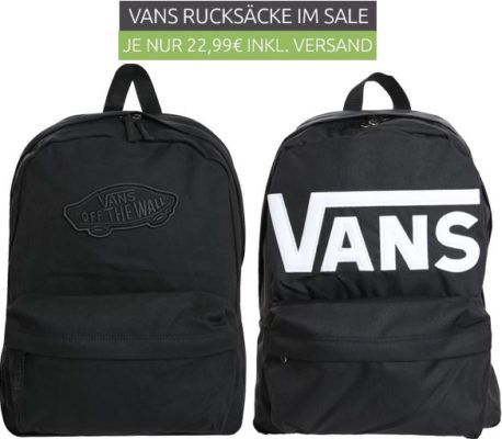 Vans Rucksäcke  ab 22,99€ und Sneaker ab 9,99€