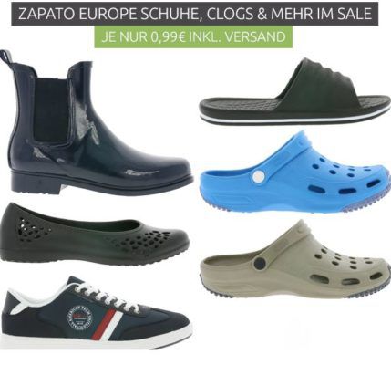 ZAPATO EUROPE Ausverkauf   Clogs, Stiefel, Taschen schon ab 0,99€