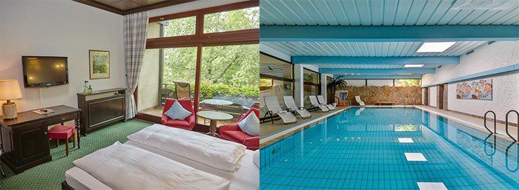 Hotelgutschein: 2 ÜN in Unterfranken in ruhiger Lage inkl. Frühstück, Hallenbad & Sauna für 59,99€ p.P.