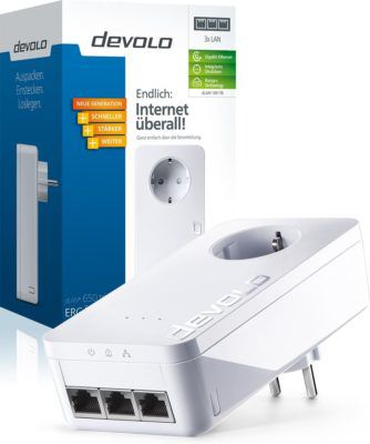 Devolo dLAN 650 triple+ Einzeladapter für 49,90€ (statt 87€)