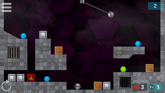 Hexasmash Pro   Wrecking Ball Physics Puzzle (Android) gratis (statt 3,39€)