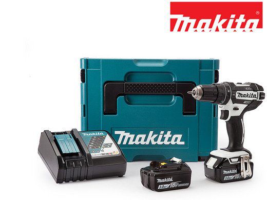 Makita DHP482RFJ 18 V Akku Schlagbohrschrauber Set mit 2 Akkus (3, 0 Ah) für 208,90€ (statt 233€)